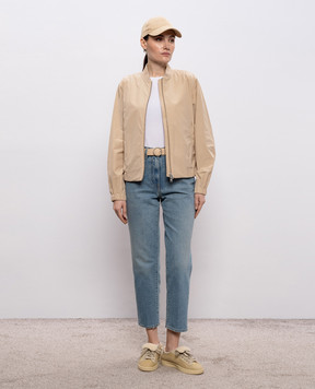 Woolrich Urban Touch beige bomber jacket CFWWOU1159FRUT3128