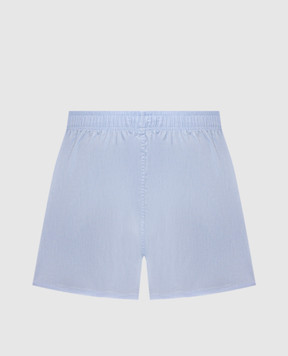 Ami Paris Blue boxer briefs with embroidered emblem HUN206CO0224