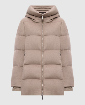 MooRER Beige down jacket made of wool and cashmere CARINZIA CARINZIALS9