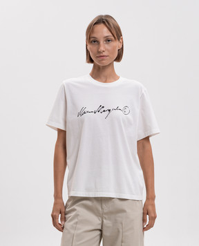 Maison Margiela MM6 White T-shirt with logo print S52GC0368M20258