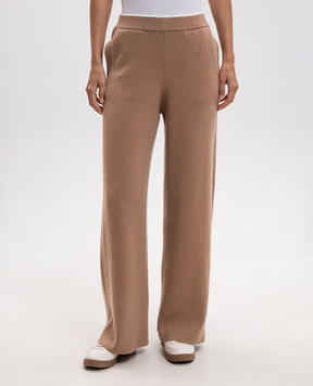 Kiton Brown wool and cashmere sweatpants D62941K0584L