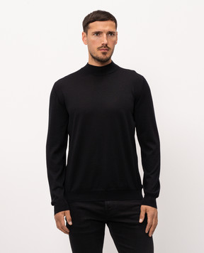 Kiton Black cashmere and silk sweater UMKXX03