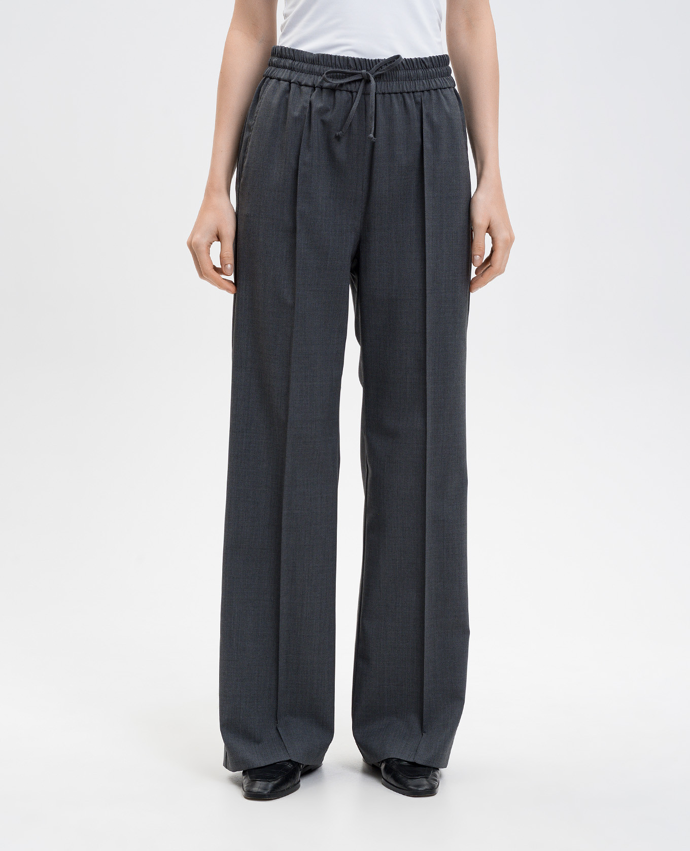 Grey REVERE wool trousers Max & Co 3