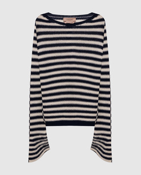 Twinset Striped sweater with inside-out effect 261TP3221