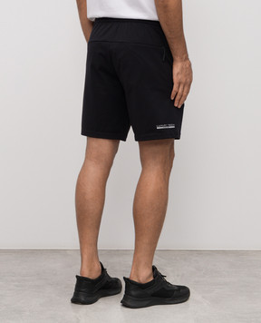 Stefano Ricci Black shorts with textured octagonal emblem M6T54R0030PAEA1T