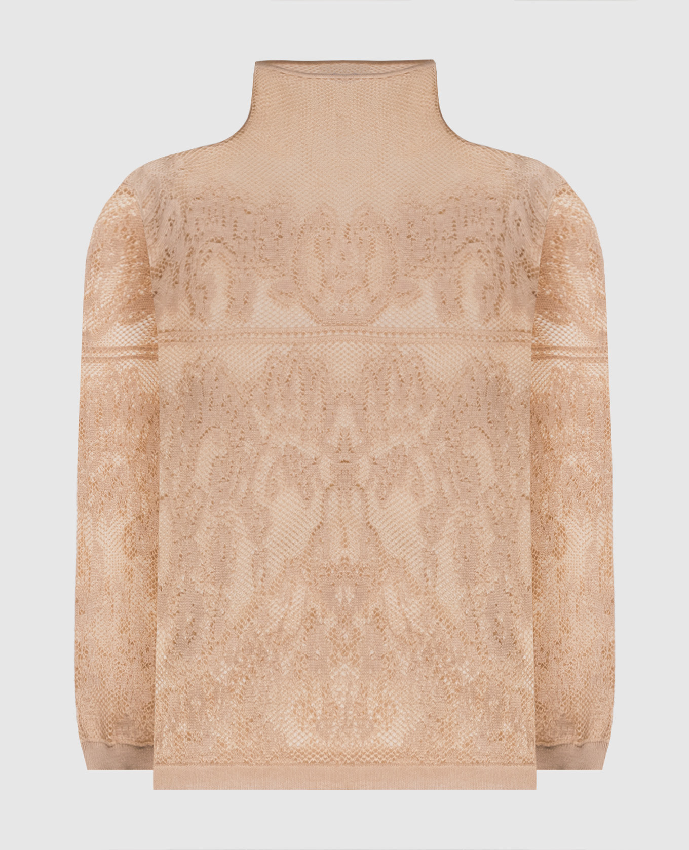 Beige patterned top