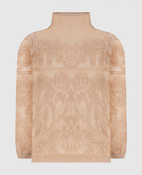 Twinset Beige patterned top 262TF3031