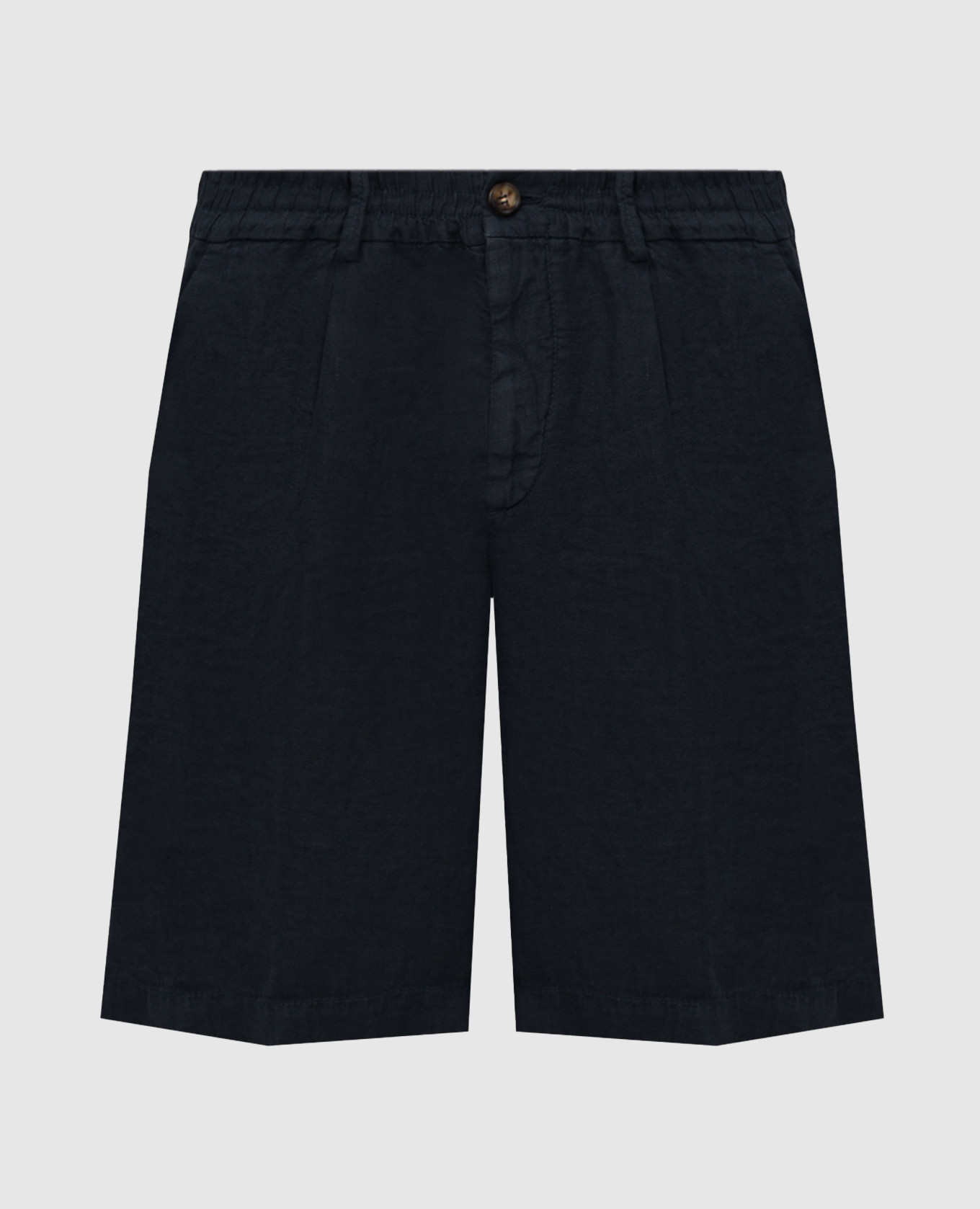 Navy linen shorts
