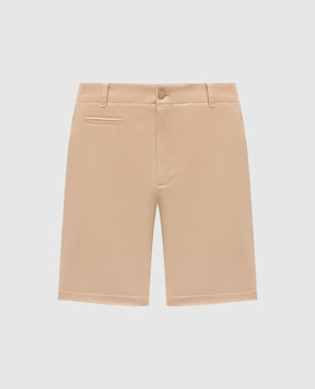 Givenchy Beige shorts with logo patch BM51PQ15XZ
