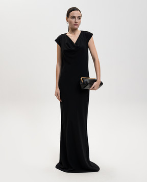 The Row Tefra black maxi dress 10527W4312
