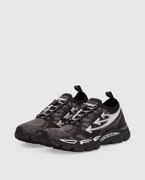 Off-White Be Right Back black sneakers with pattern OF06207001