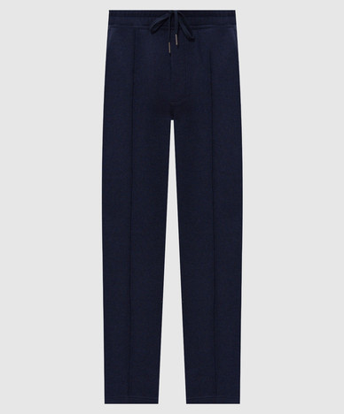 Blue cashmere sweatpants