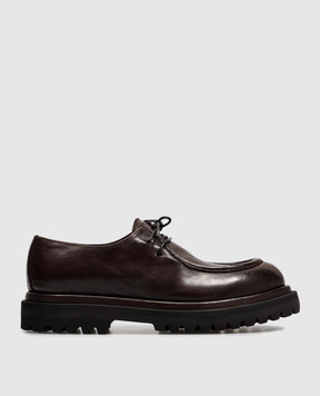 Officine Creative Wisal DD brown leather derby shoes WISALDD125TOTTO
