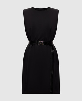 Juun.j Black dress with belt JW6971W035