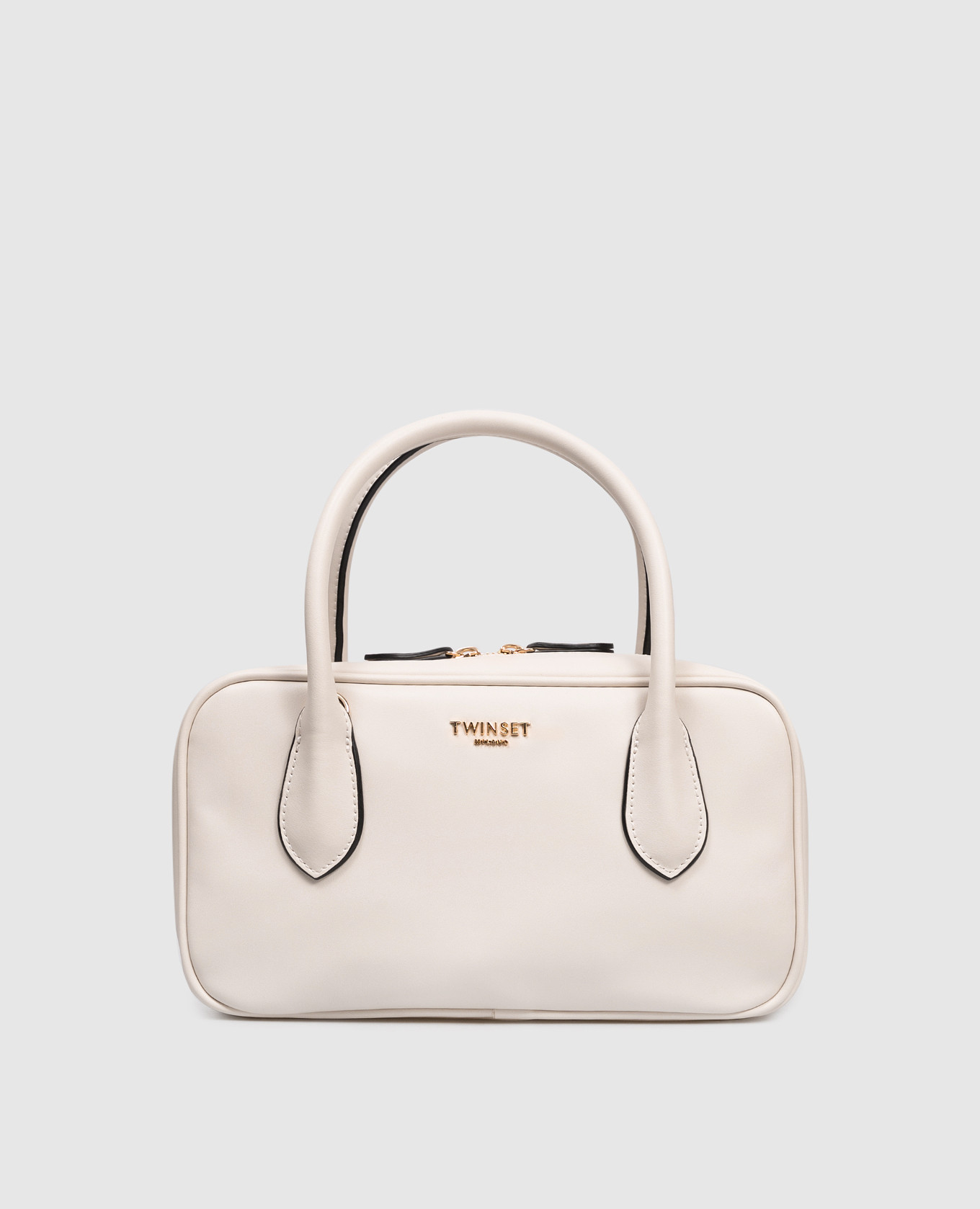 

Beige tote bag with logo Twinset