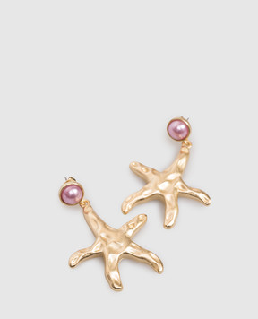 Oceanus TIDAL STAR gold earrings TIDALSTAR
