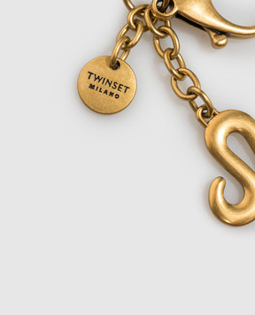 Twinset Leo golden keychain 999TL8020