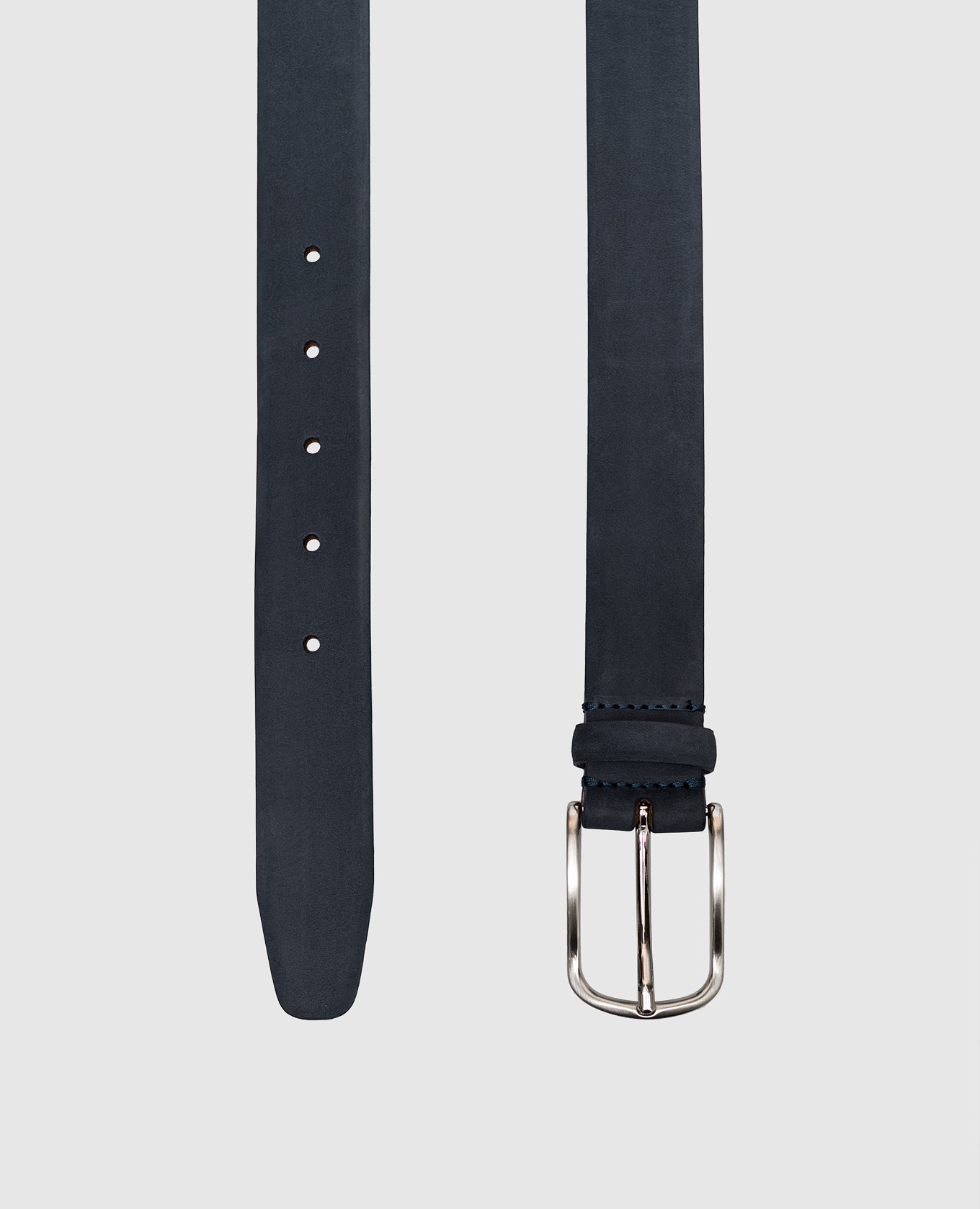 Blue nubuck belt Pini Parma 3