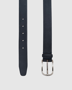 Pini Parma Blue nubuck belt BELTNABL