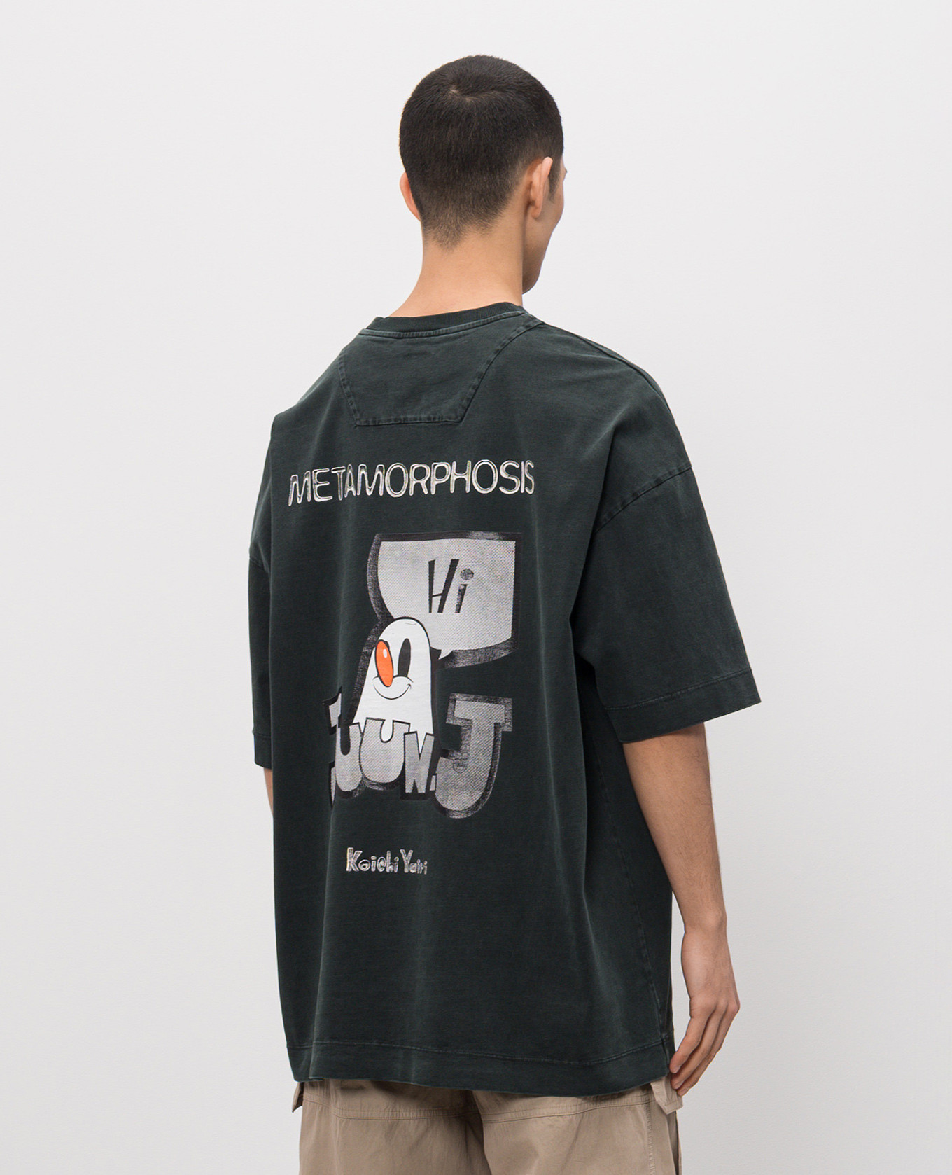 Black T-shirt with print Juun.j 4