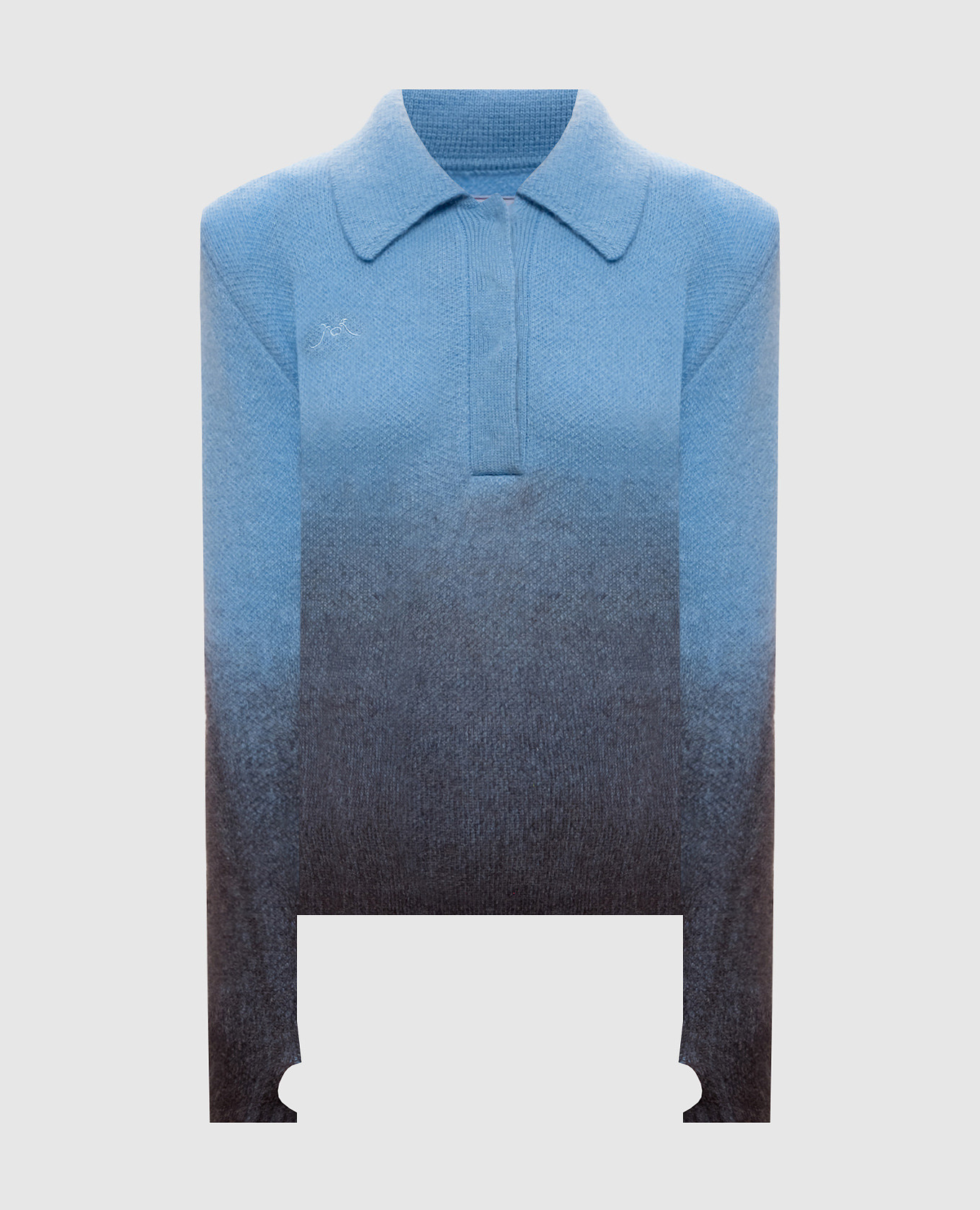 Blue sweater with wool