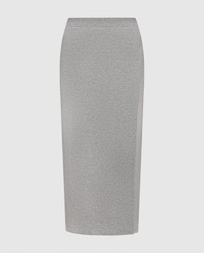 Twinset Gray midi skirt 262LI3ACC