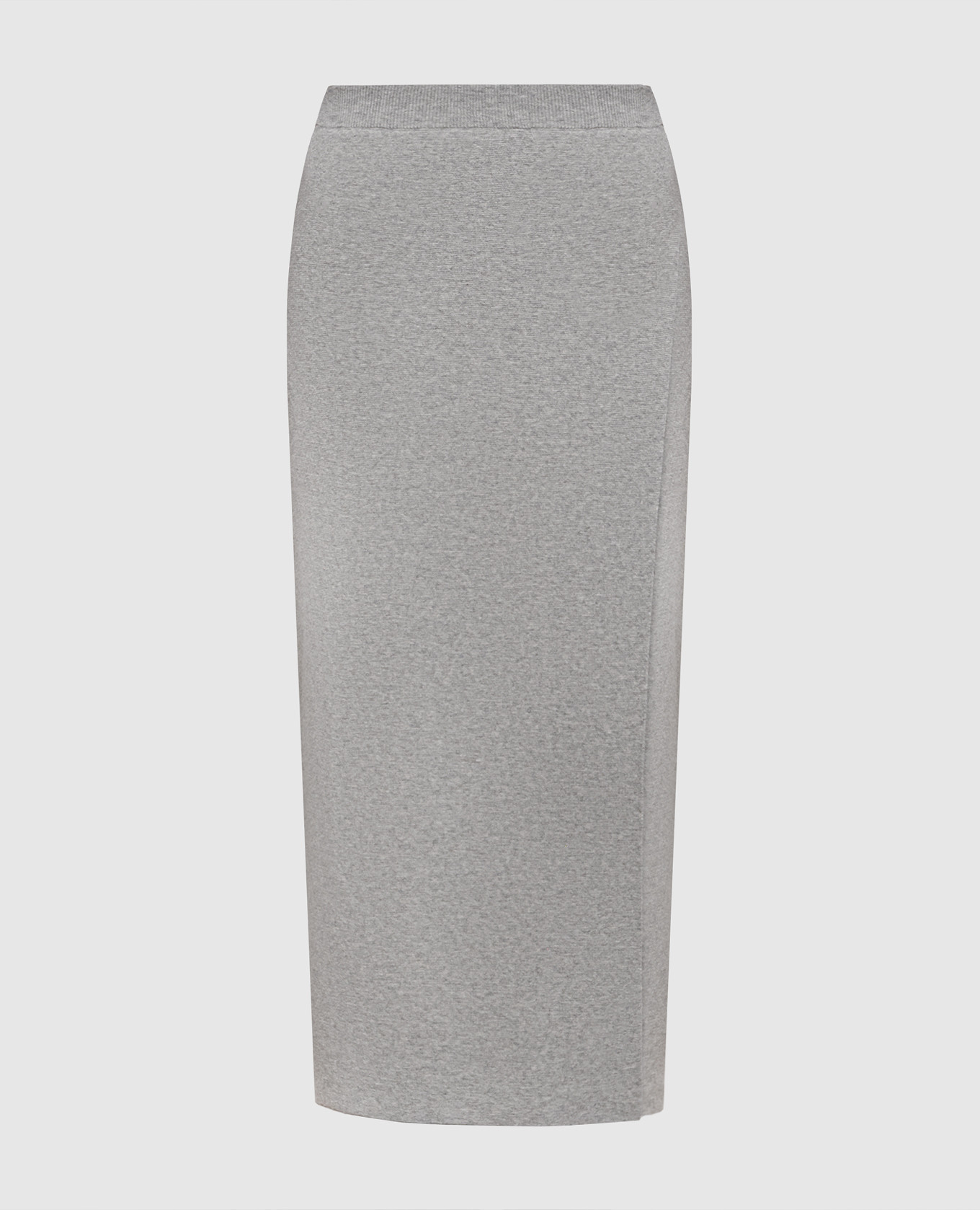 Gray midi skirt