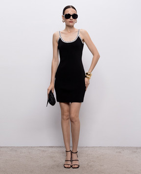 Versace Black mini dress with open back 10258341A18357