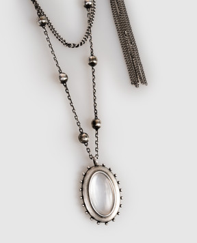 Ann Demeulemeester Silver chain necklace with pendants B0014102OT018