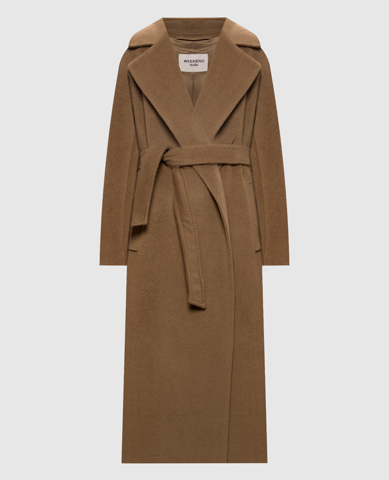 Brown TEMPERA alpaca wool coat