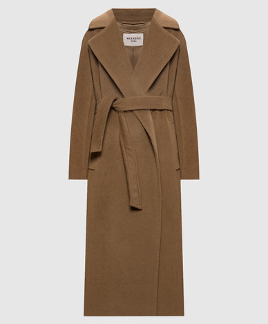Brown TEMPERA alpaca wool coat