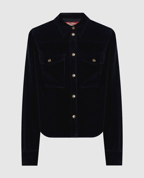 Max Mara Blue corduroy shirt RIVOLO MSTRIVOLO