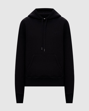 Ami Paris Black insulated hoodie USW756749w
