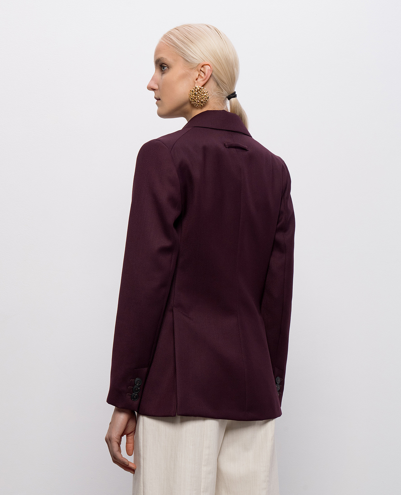 

Burgundy jacket with wool Max & Co
