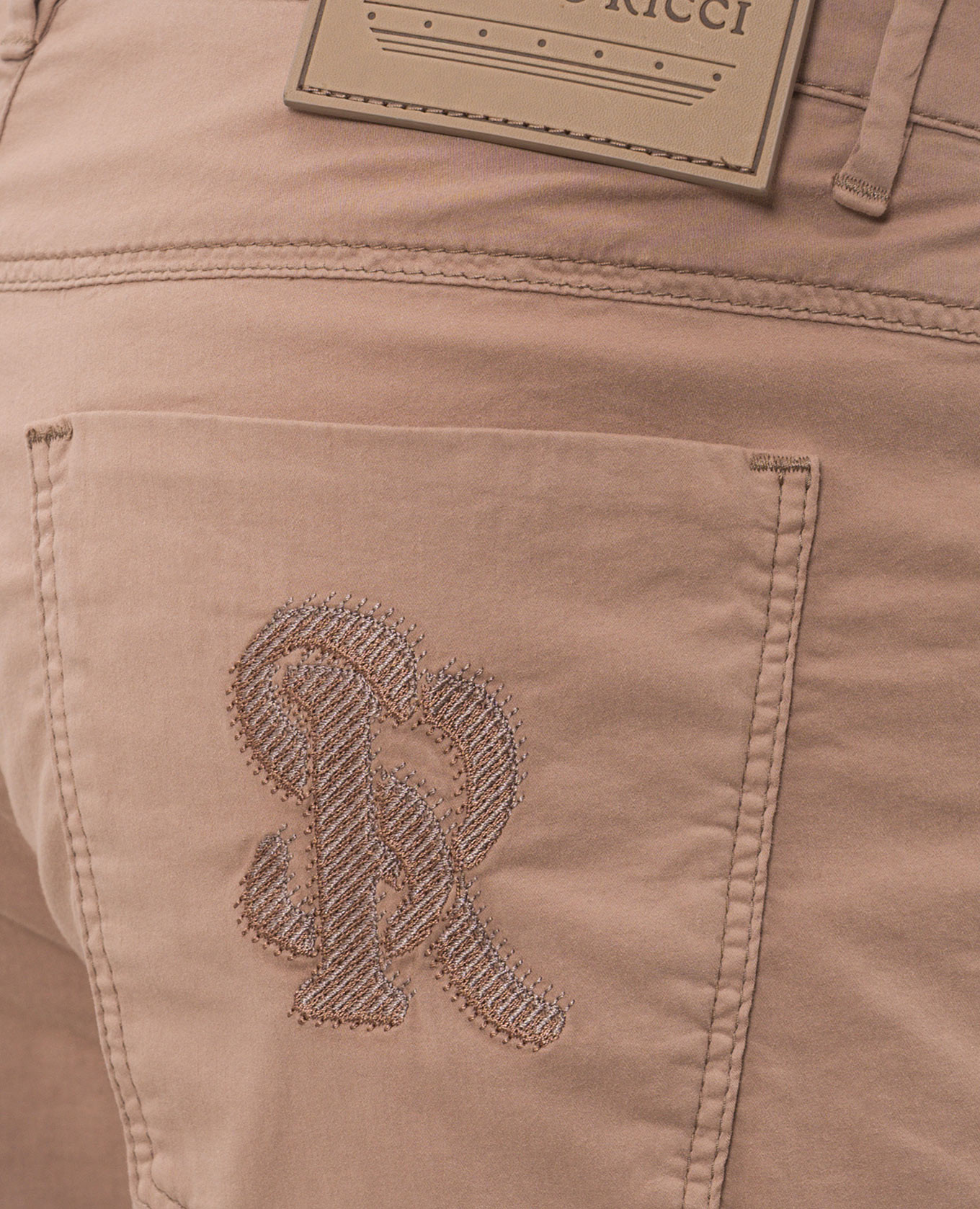 

Brown shorts with embroidered monogram logo Stefano Ricci