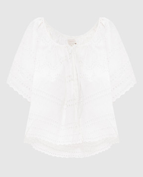 Faithfull Mitla white blouse with broderie embroidery FF4162RBW