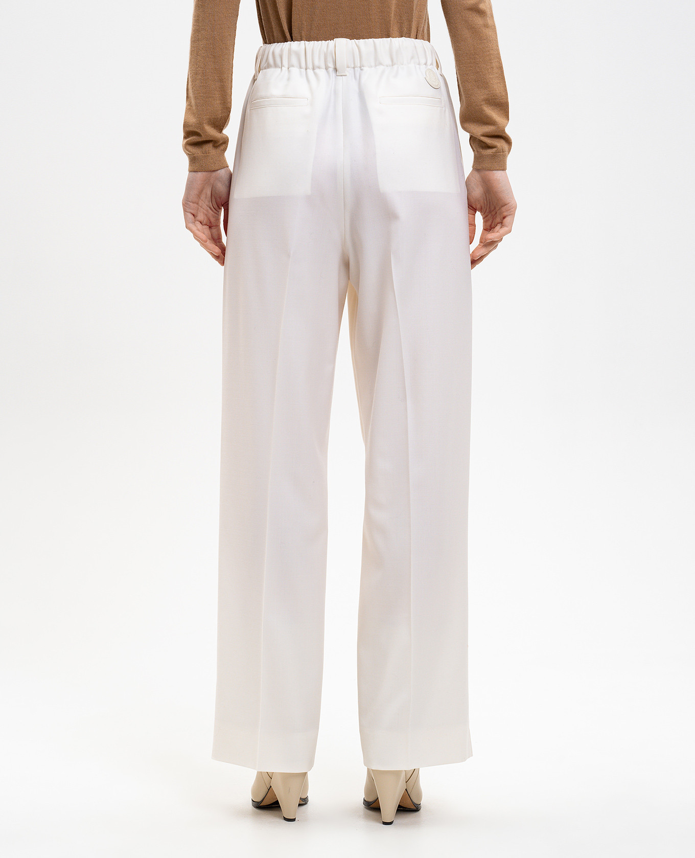 White wool pants Moncler 4