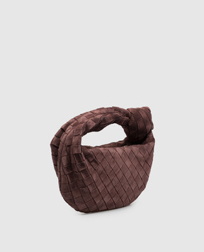 Bottega Veneta Maroon Jodie Suede Hobo Bag 651876V5ZZ0