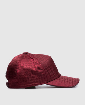 Stefano Ricci Burgundy patterned cap MCV51NB14EPA004S