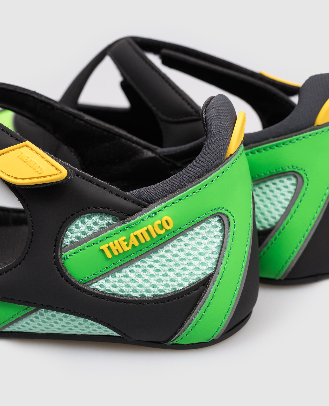 

Green ballet flats Floor 01 with logo The Attico