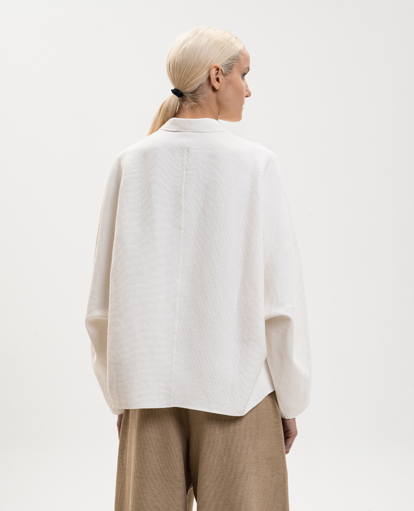 

White jacket with linen BOBOUTIC