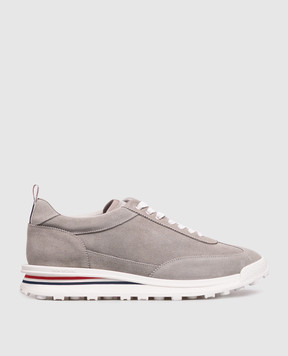 Thom Browne Gray suede sneakers MFE018BL0037