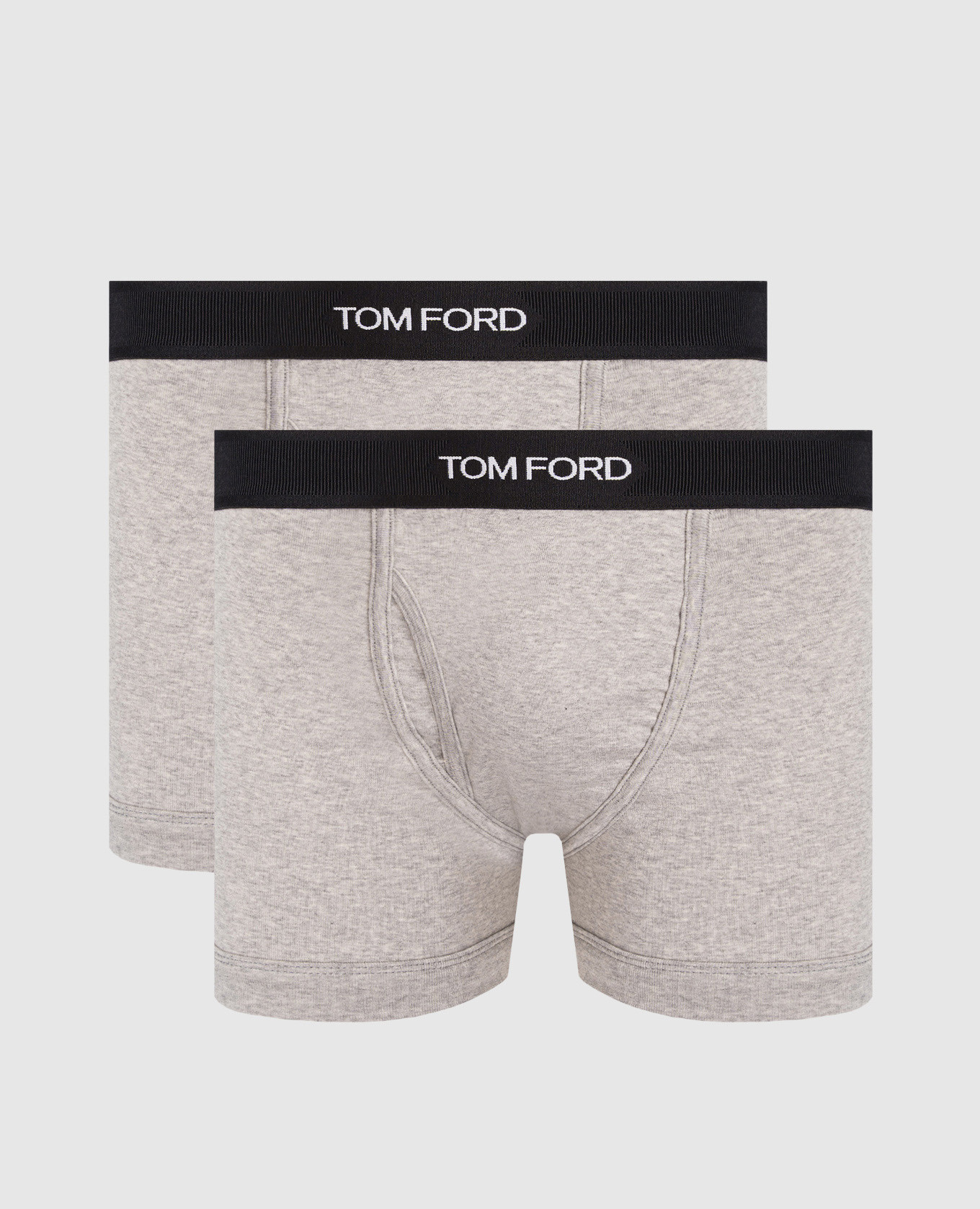 

Set of grey melange boxer briefs Tom Ford