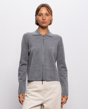 Max Mara Gray wool cardigan MMLSNACK