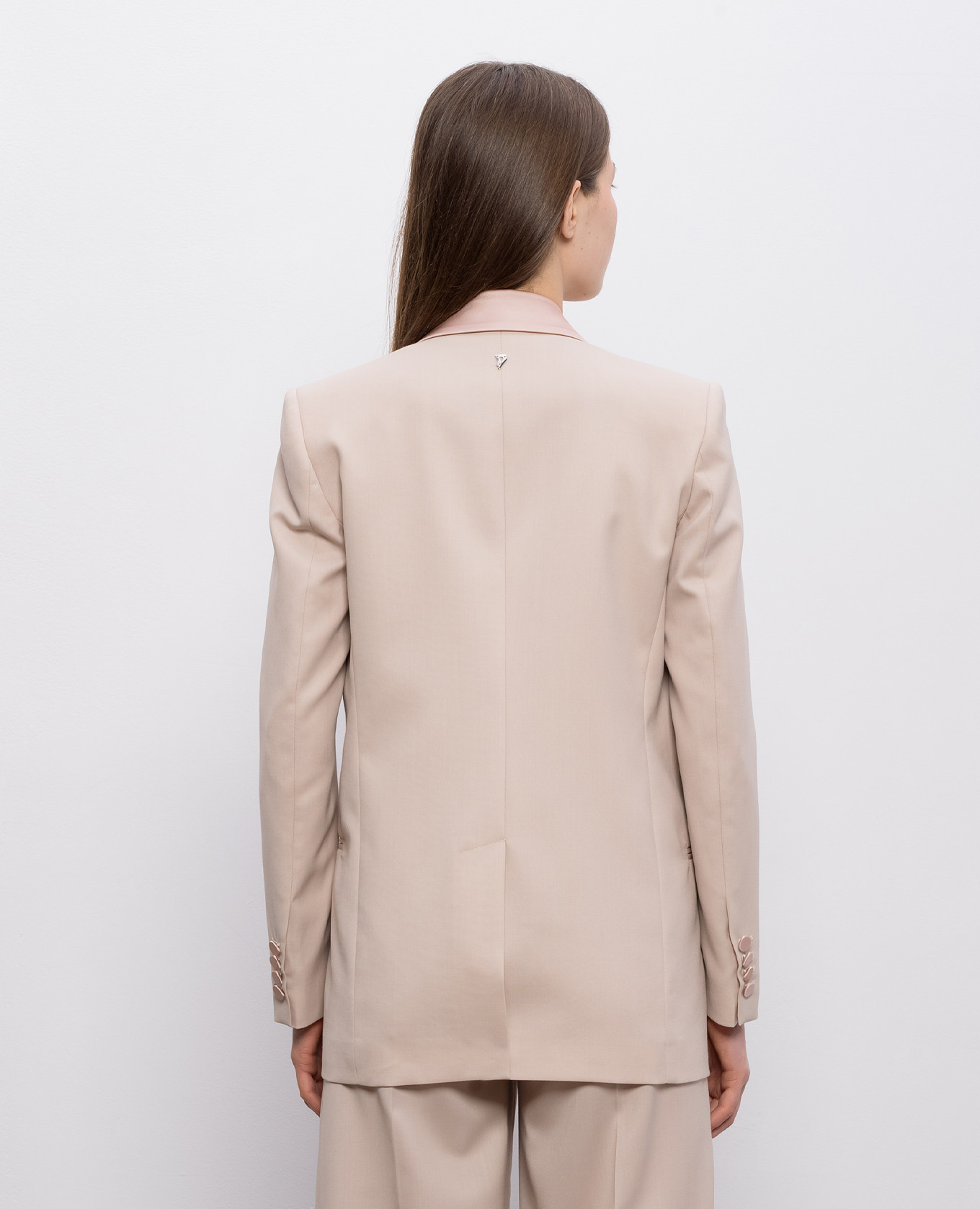 

Pink double-breasted jacket with wool Dondup