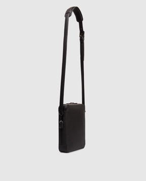 Stefano Ricci Black leather bag with emblem ND233GTUVD