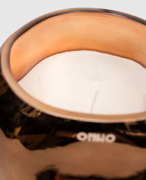 Onno Cape Copper L candle with Zanzibar scent in a glass candle holder ON542Z