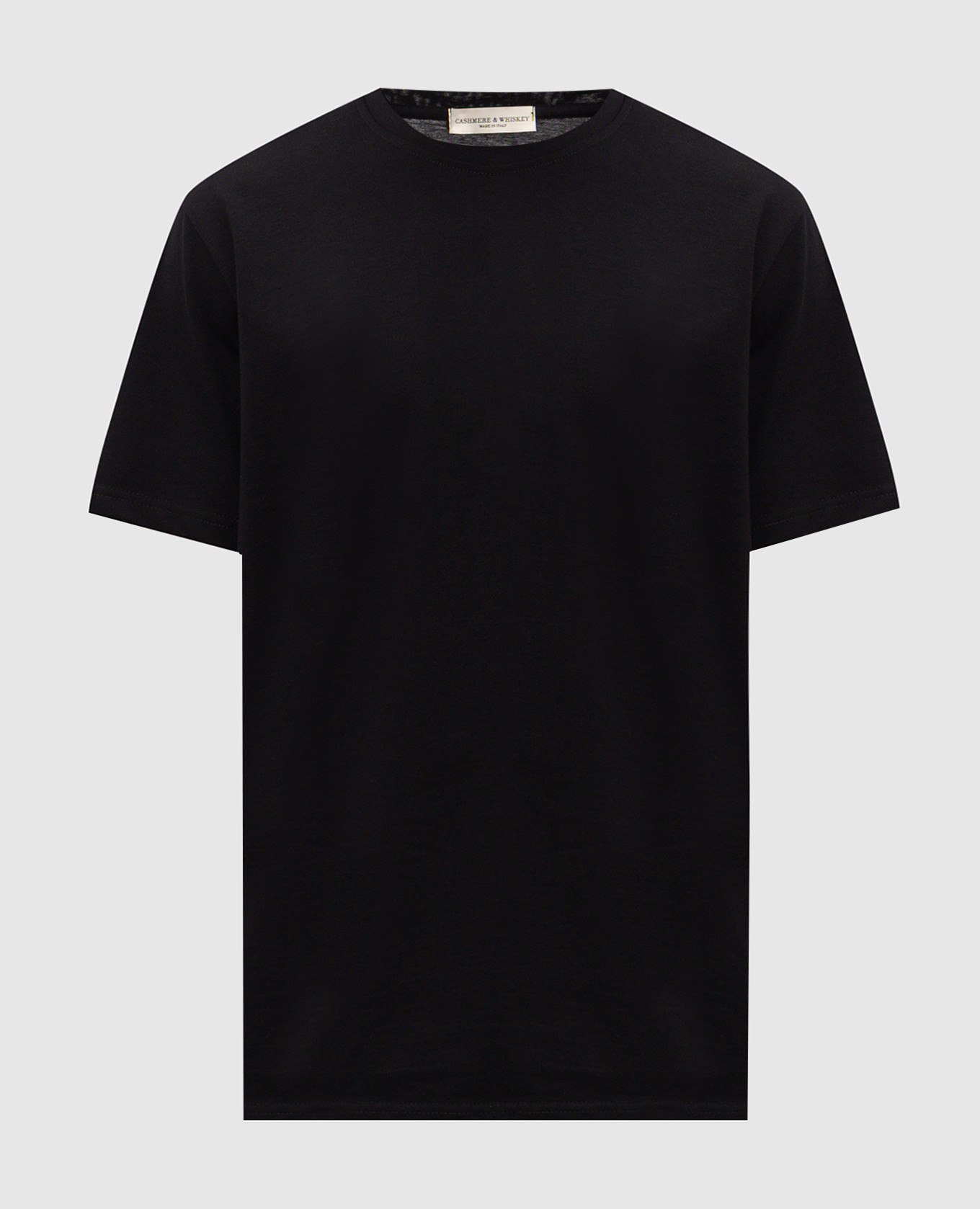Black cotton T-shirt