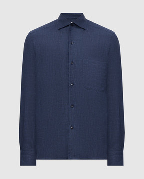 Castangia dal 1850 Blue linen shirt DMC2S26