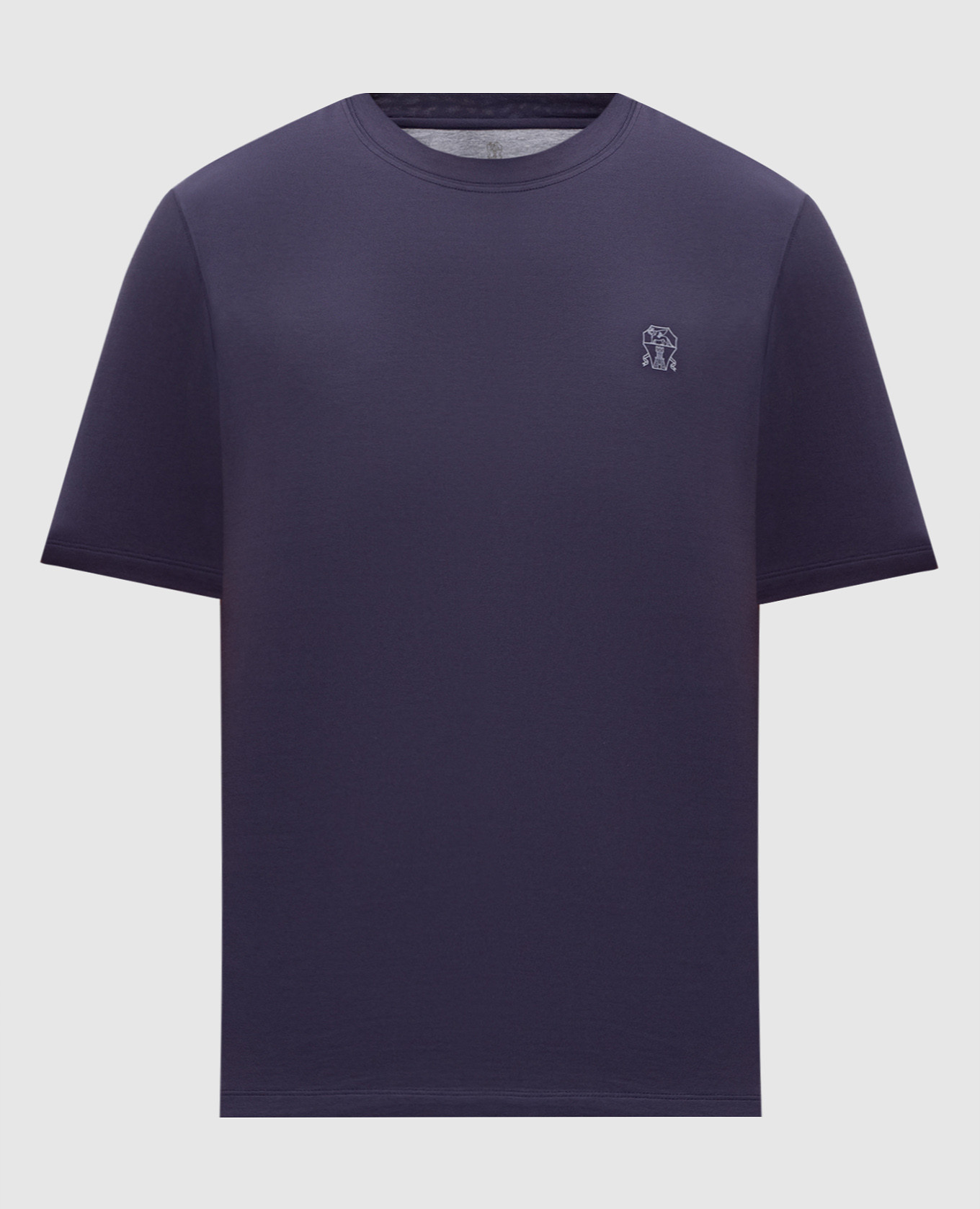 Purple T-shirt with logo print